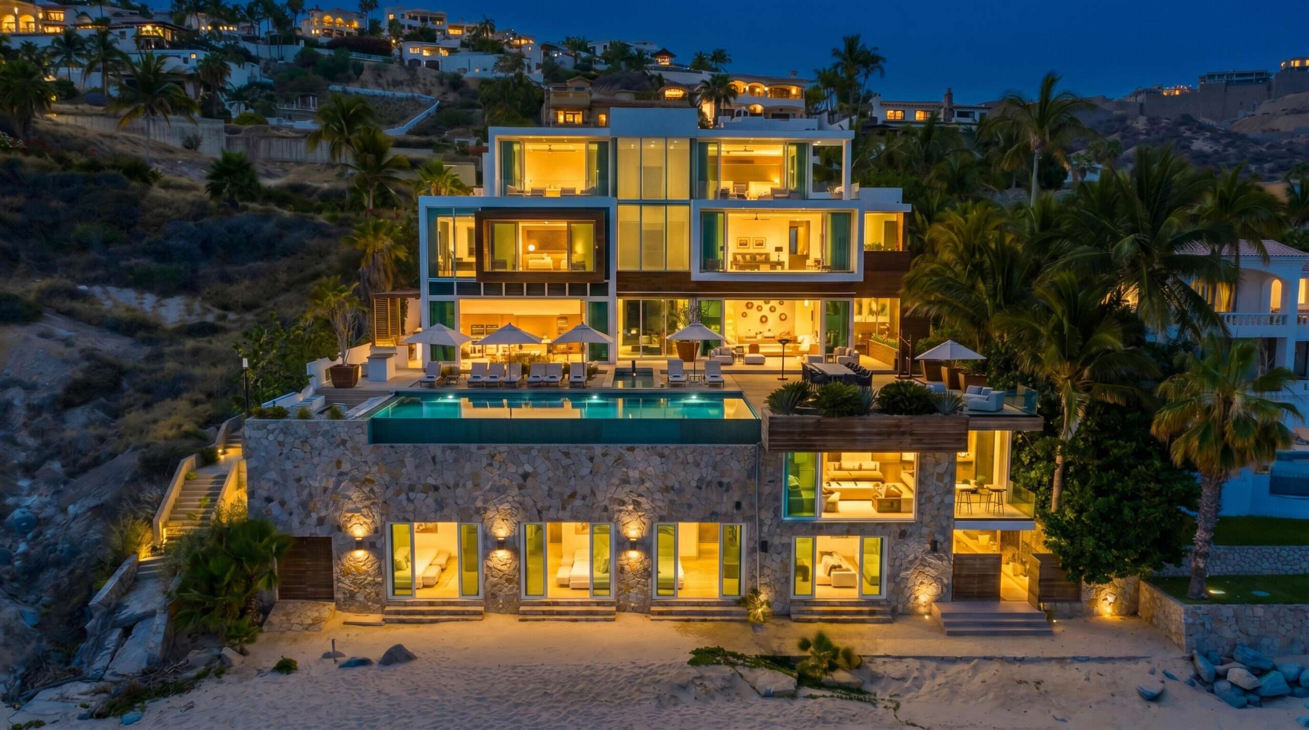 The Cape Residences Park Hyatt BACK ON THE MARKET!Experience exceptional oceanfront living in the prestigious, double gated community of Puerta del Sol, nestled within the world renowned Cabo del Sol master planned community.This beautifully maintained, fully furnished villa offers approximately 4,500 square feet of living space with 4 spacious bedrooms and 4 full bathrooms. Showcasing timeless original finishes that have been meticulously cared for, the home combines classic elegance with spectacular panoramic for sale