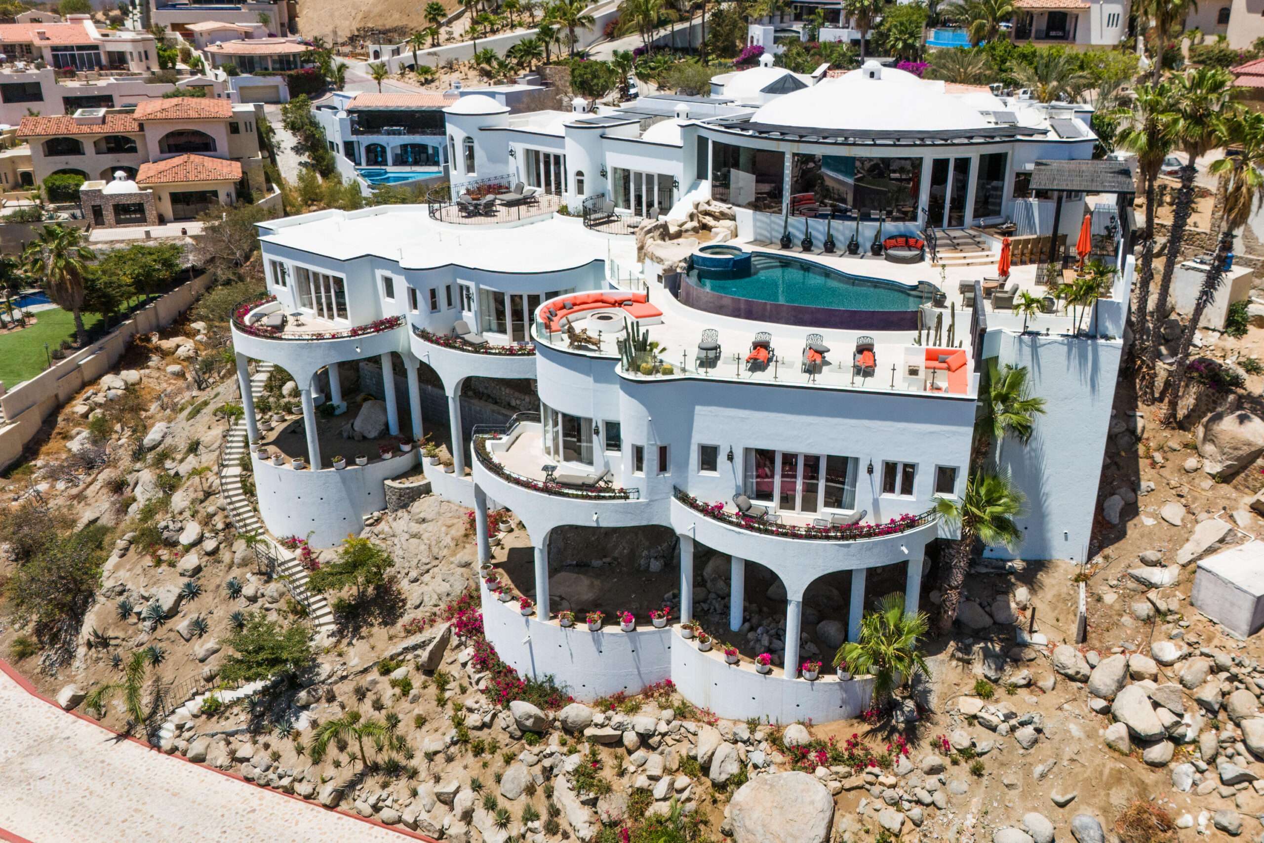 The Cape Residences Park Hyatt BACK ON THE MARKET!Experience exceptional oceanfront living in the prestigious, double gated community of Puerta del Sol, nestled within the world renowned Cabo del Sol master planned community.This beautifully maintained, fully furnished villa offers approximately 4,500 square feet of living space with 4 spacious bedrooms and 4 full bathrooms. Showcasing timeless original finishes that have been meticulously cared for, the home combines classic elegance with spectacular panoramic for sale